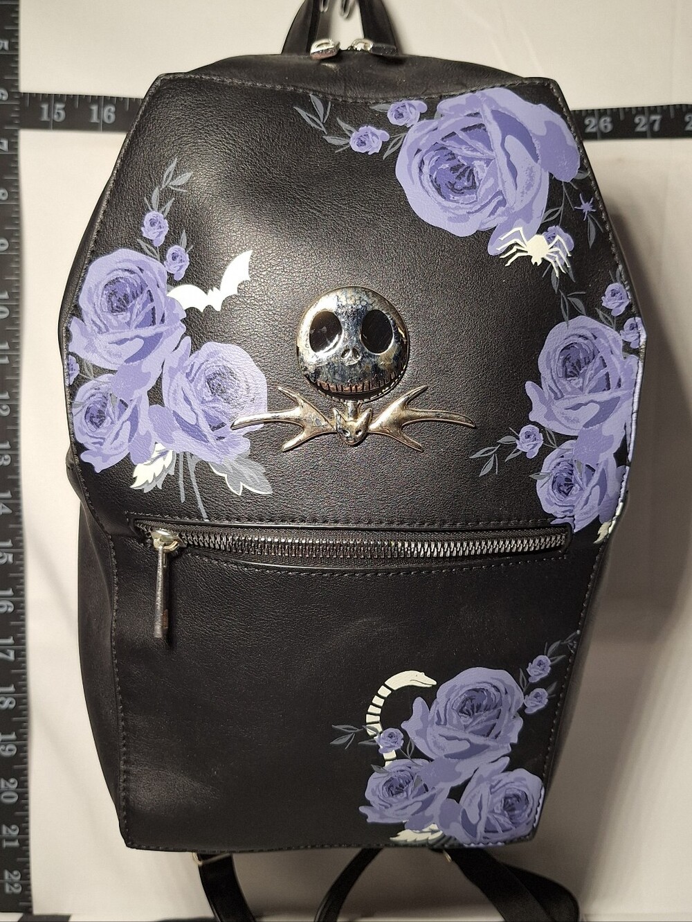 Disney’s Jack Skellington Purple & Black Coffin, Mini Backpack